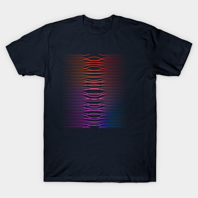 Gradient twisted fibers T-Shirt by BumbleBambooPrints